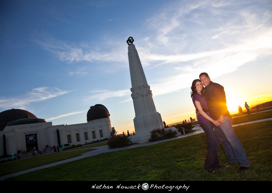 Featured image for “Denise + Jonathan: Engagement Session Griffith Observatory”