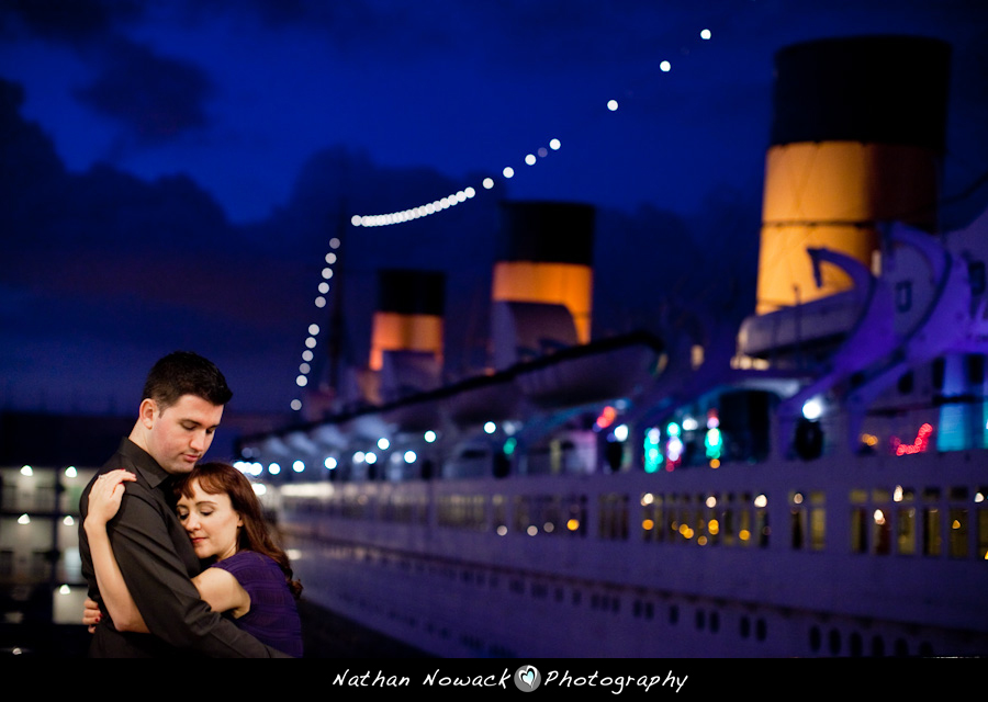 Featured image for “Kristi & Andy E-Session: Queen Mary – Vintage Forever”