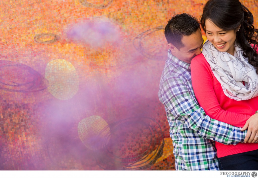 Featured image for “Claremont Village Engagement Photos – Annie + Newton – Mosaic Wall of Awesomeness”