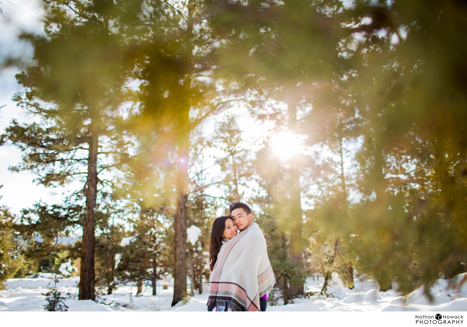 Featured image for “Big Bear Engagement Session – Karen & David and their E-session in the Snow”